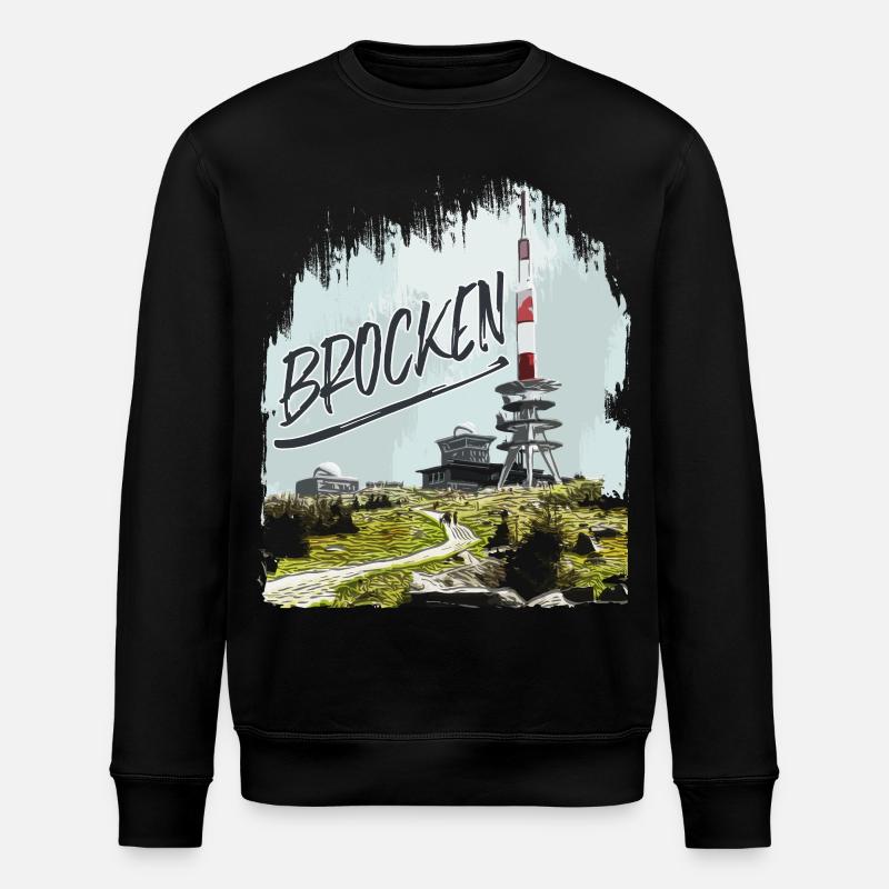 Émetteur Brocken et magasin d’occasion - Sweat bio ROLLER Stanley/Stella Unisexe - noir