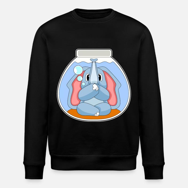 Aquarium des éléphants - Sweat bio ROLLER Stanley/Stella Unisexe - noir