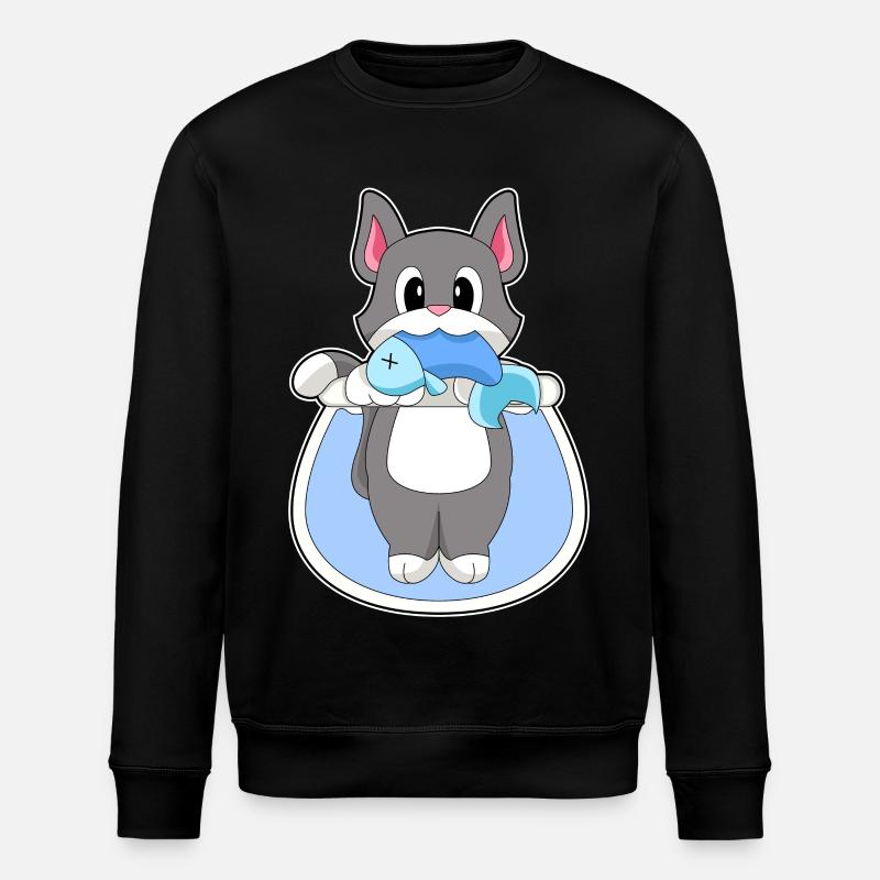 Aquarium pour chats - Sweat bio ROLLER Stanley/Stella Unisexe - noir