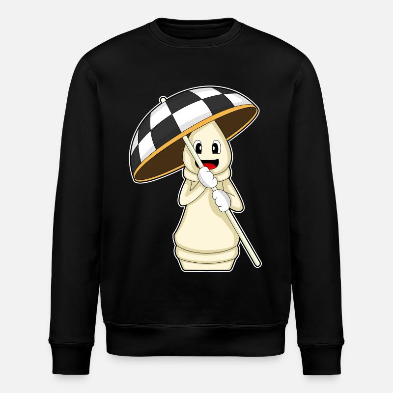 Schachfigur Turm Schach - Stanley/Stella Unisex Bio-Sweatshirt ROLLER - Schwarz