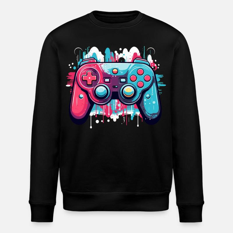 Game Controller - Stanley/Stella Unisex Bio-Sweatshirt ROLLER - Schwarz