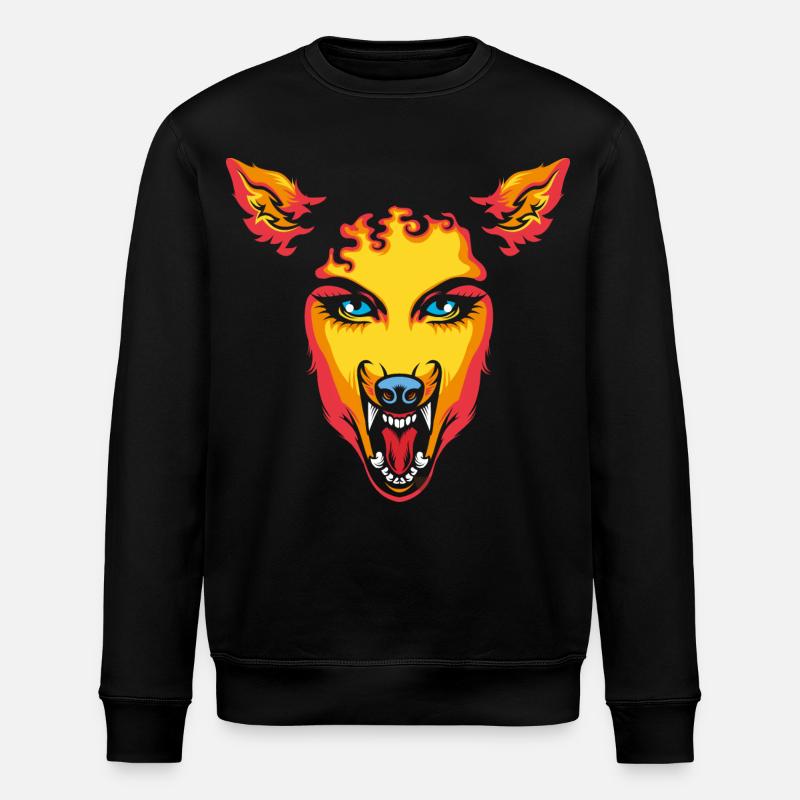 Wild bleiben - Stanley/Stella Unisex Bio-Sweatshirt ROLLER - Schwarz