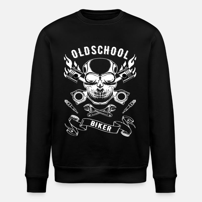 Oldschool Biker - Stanley/Stella Unisex Bio-Sweatshirt ROLLER - Schwarz