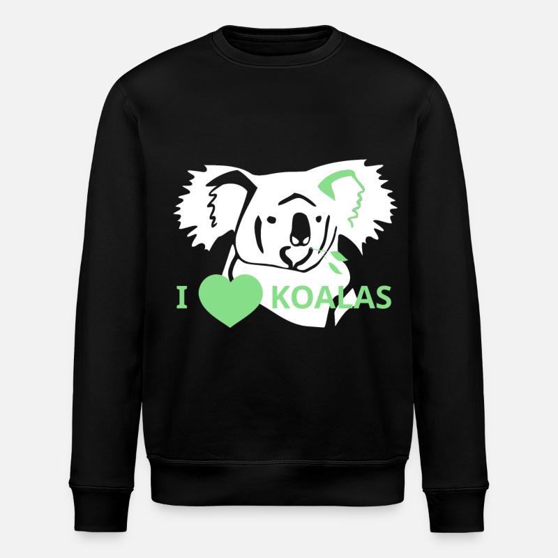 LoveKoalas - Stanley/Stella Unisex Bio-Sweatshirt ROLLER - Schwarz