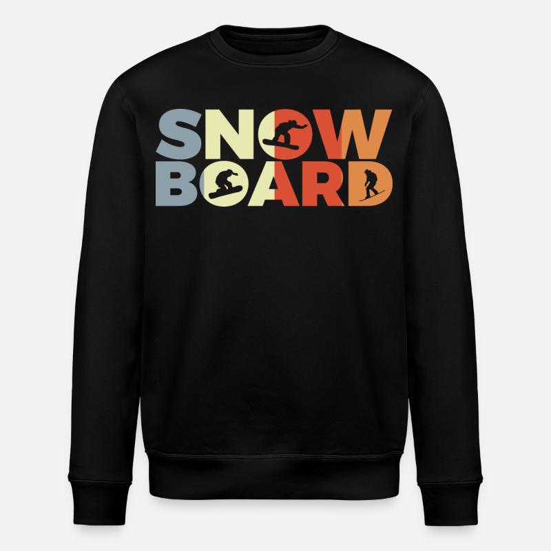 Snowboard Liebhaber - Stanley/Stella Unisex Bio-Sweatshirt ROLLER - Schwarz