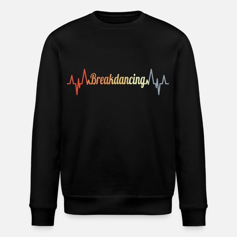 Breakdance Heart palpitations - Stanley/Stella ROLLER Unisex Organic Sweatshirt - black