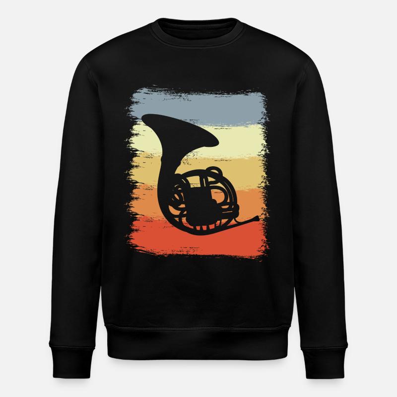 Cor français rétro - Sweat bio ROLLER Stanley/Stella Unisexe - noir