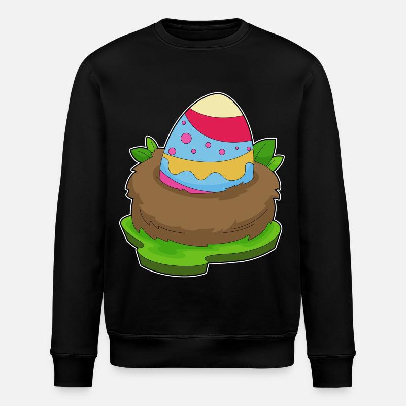 Ostern Osterei - Stanley/Stella Unisex Bio-Sweatshirt ROLLER - Schwarz