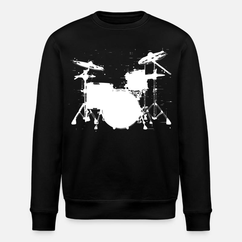 Trapset Zeichnung - Stanley/Stella Unisex Bio-Sweatshirt ROLLER - Schwarz
