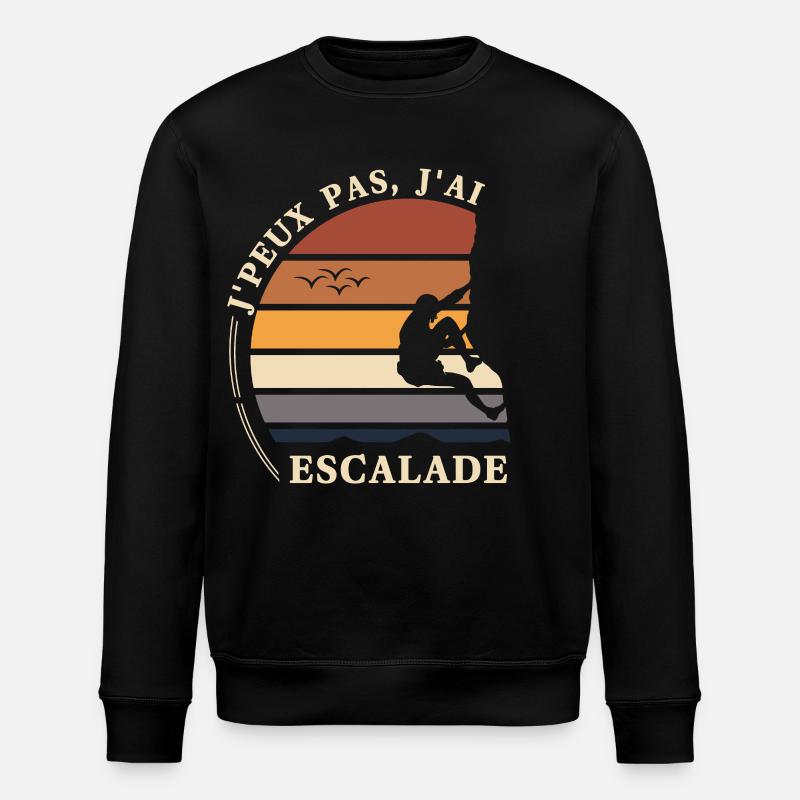 J'peux pas j'ai escalade - Sweat bio ROLLER Stanley/Stella Unisexe - noir