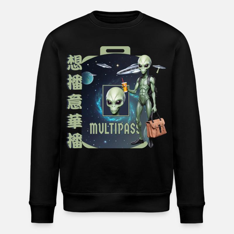 Alien Reisen - Stanley/Stella Unisex Bio-Sweatshirt ROLLER - Schwarz
