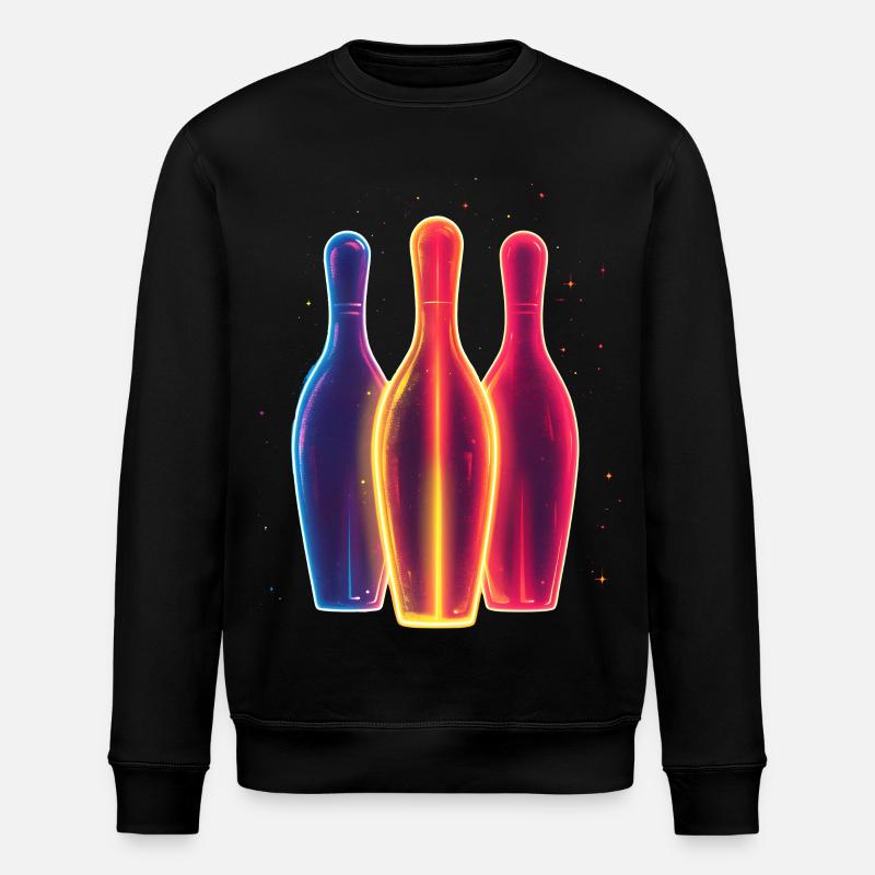 Bowling des années 90 - Sweat bio ROLLER Stanley/Stella Unisexe - noir