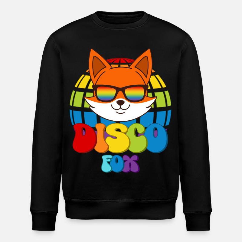 Disco Fox Discokugel Fuchs Sonnenbrille Discofox - Stanley/Stella Unisex Bio-Sweatshirt ROLLER - Schwarz