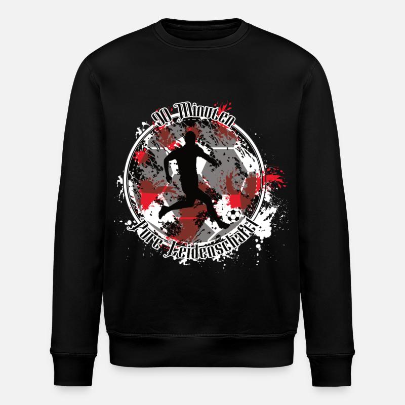 Fußballer– Pure Leidenschaft - Stanley/Stella Unisex Bio-Sweatshirt ROLLER - Schwarz