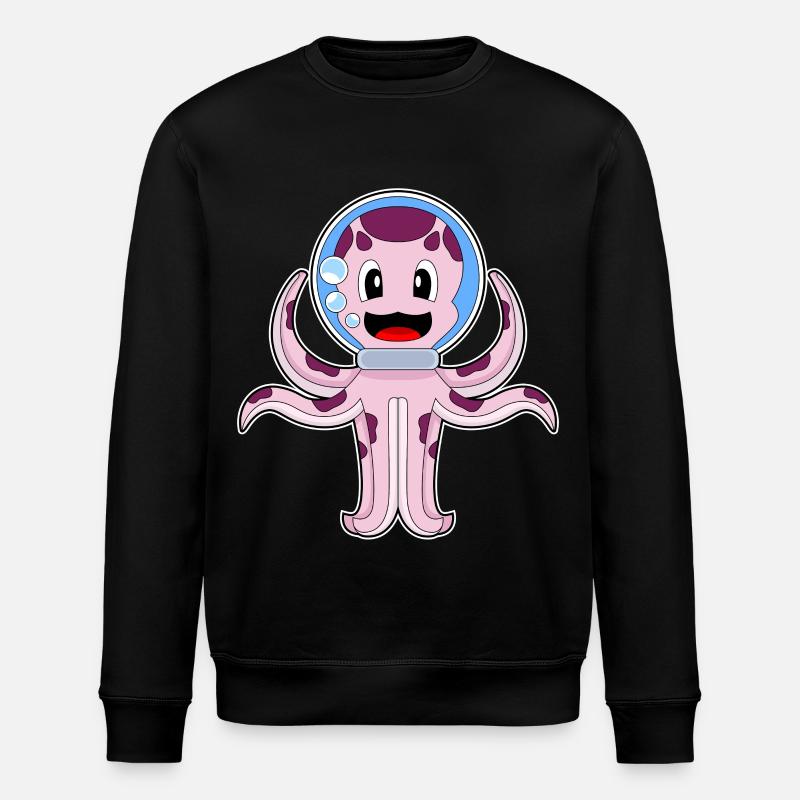 Aquarium de poulpe - Sweat bio ROLLER Stanley/Stella Unisexe - noir