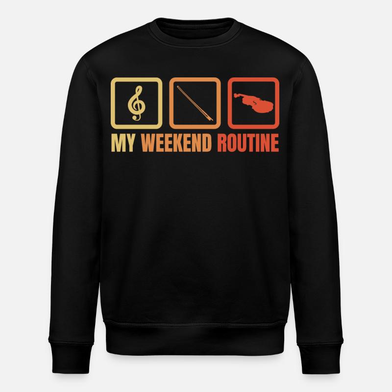 Violinist Weekend - Stanley/Stella ROLLER Unisex Organic Sweatshirt - black