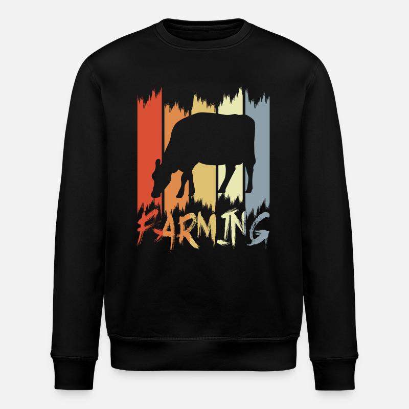 Dairy farmer - Stanley/Stella ROLLER Unisex Organic Sweatshirt - black