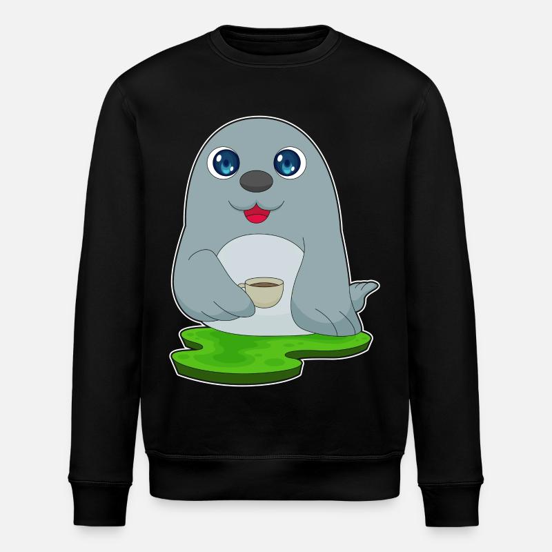 Tasse à café Seal - Sweat bio ROLLER Stanley/Stella Unisexe - noir