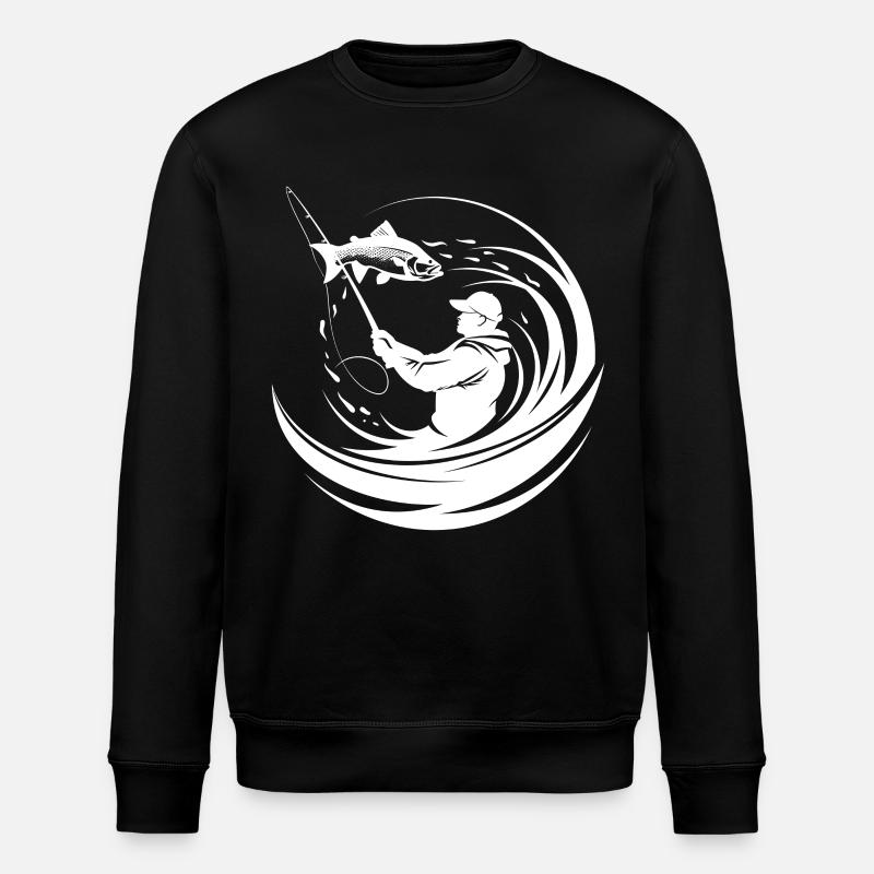 Angling - Stanley/Stella ROLLER Unisex Organic Sweatshirt - black