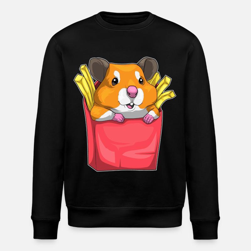 Frites de hamster - Sweat bio ROLLER Stanley/Stella Unisexe - noir