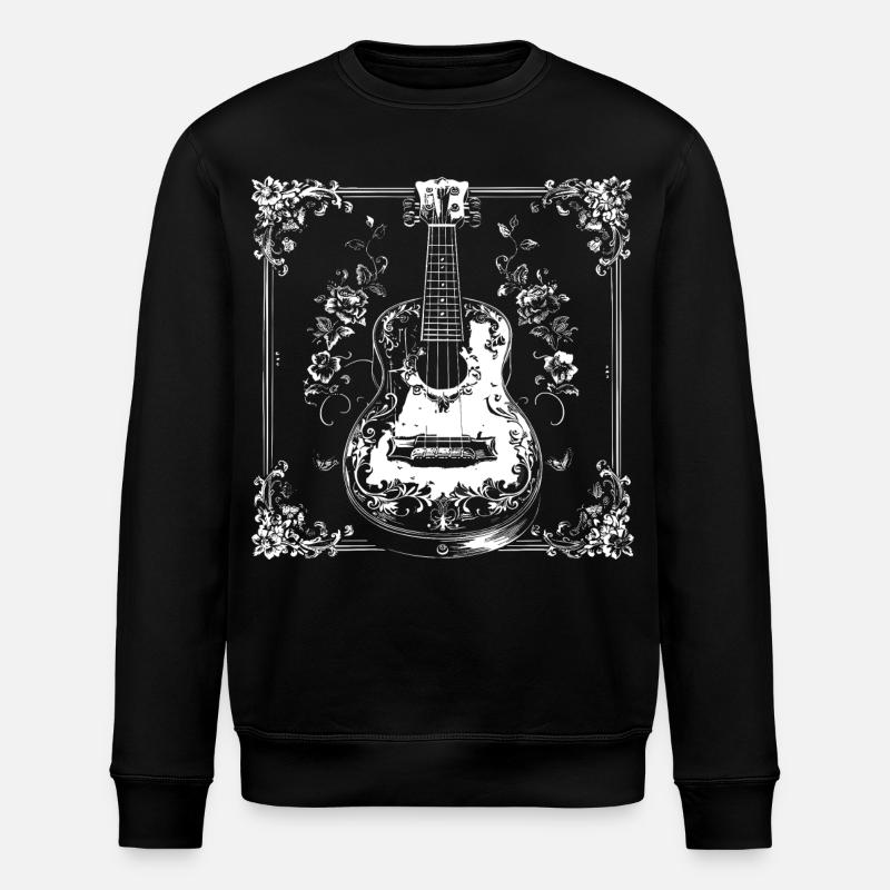 Ukulélé Dessin animé - Sweat bio ROLLER Stanley/Stella Unisexe - noir