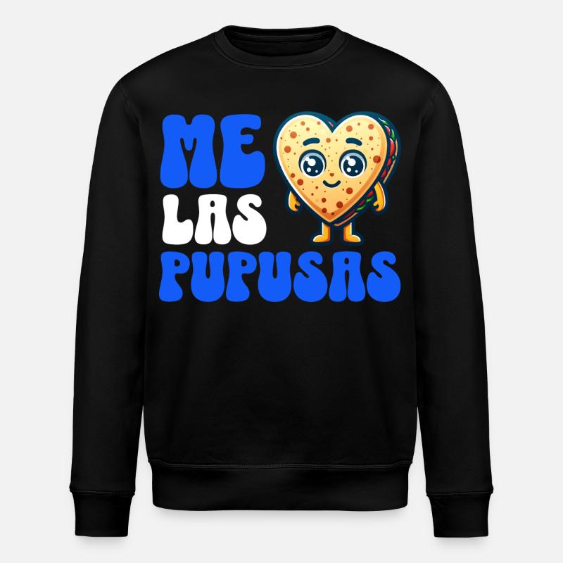Pupusa Herz - Stanley/Stella Unisex Bio-Sweatshirt ROLLER - Schwarz