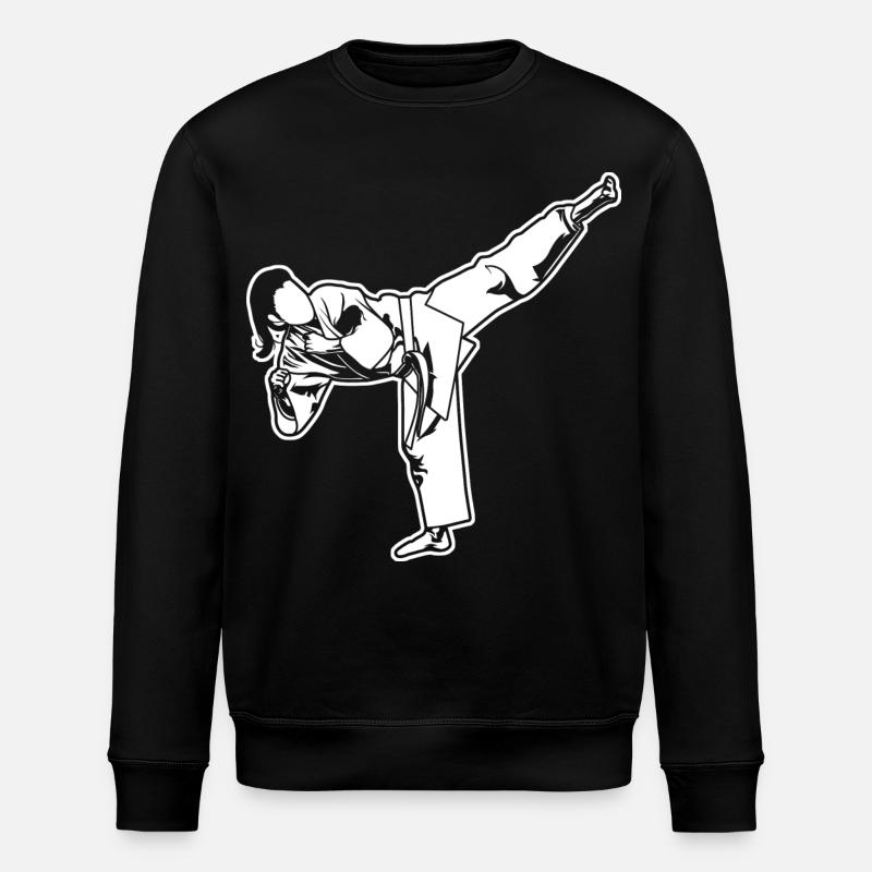 Weibliche Karateka - Stanley/Stella Unisex Bio-Sweatshirt ROLLER - Schwarz
