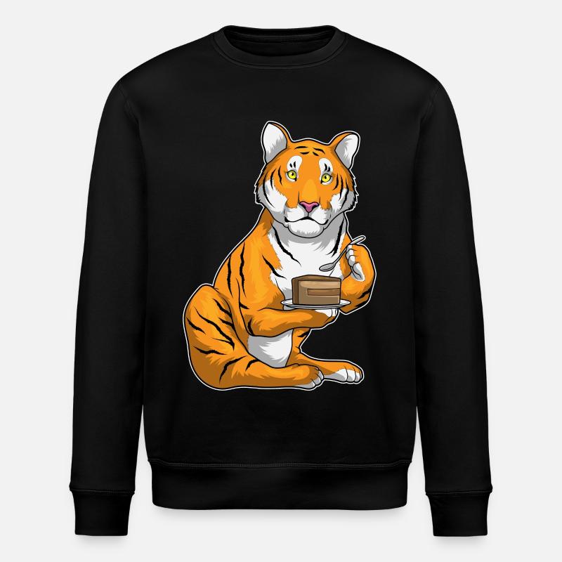 Tiger Kuchen - Stanley/Stella Unisex Bio-Sweatshirt ROLLER - Schwarz