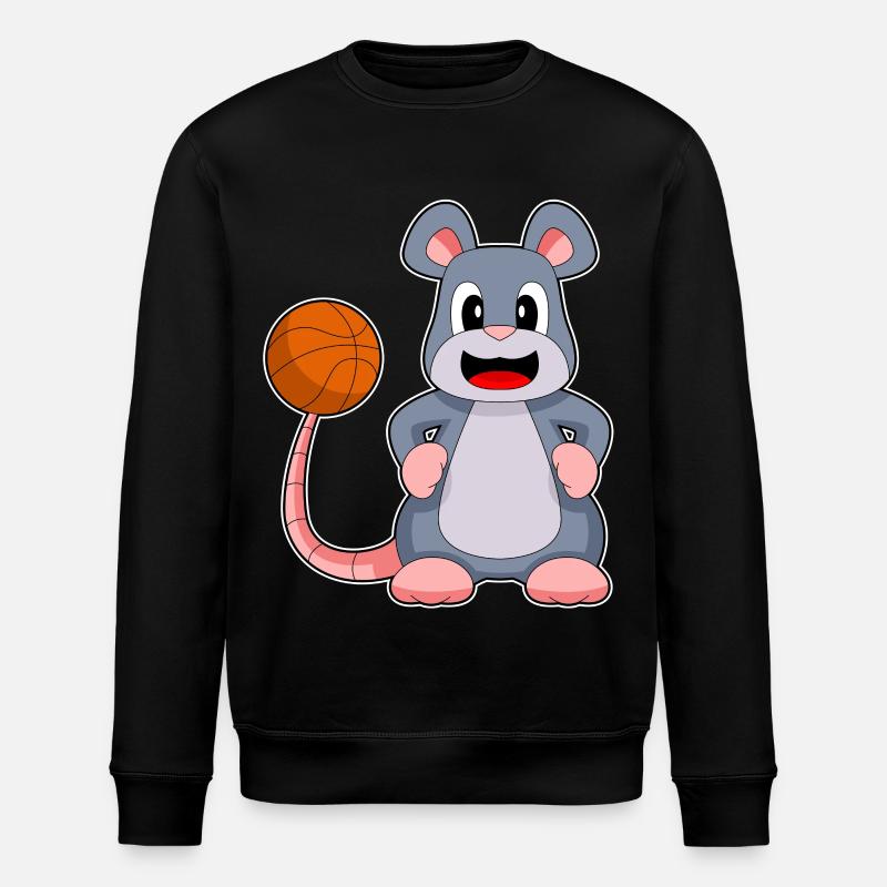 Souris Basketteur Basketteur - Sweat bio ROLLER Stanley/Stella Unisexe - noir
