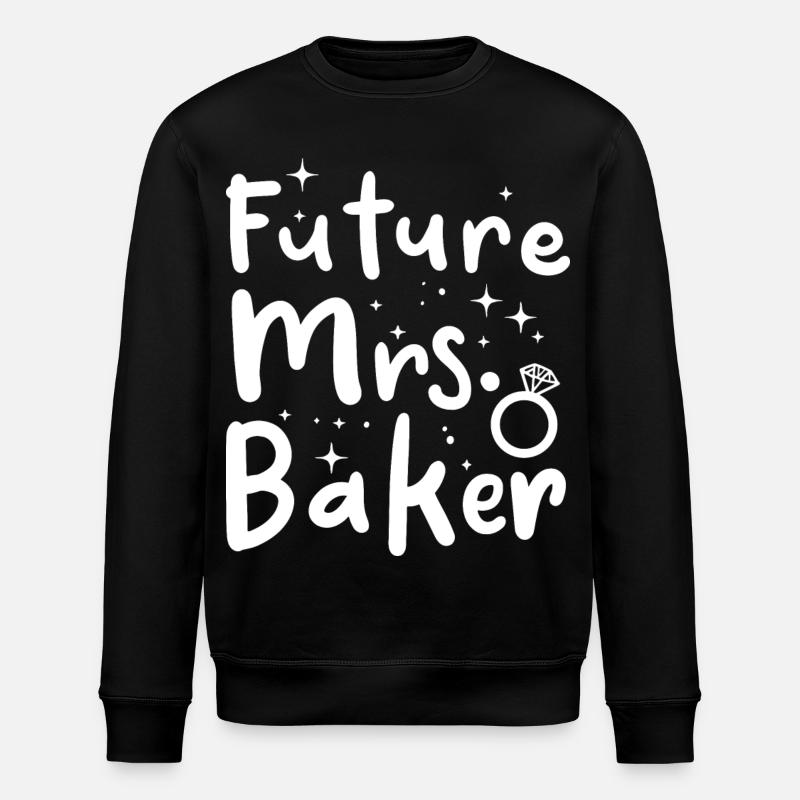 Future Mrs. Baker - Stanley/Stella ROLLER Unisex Organic Sweatshirt - black