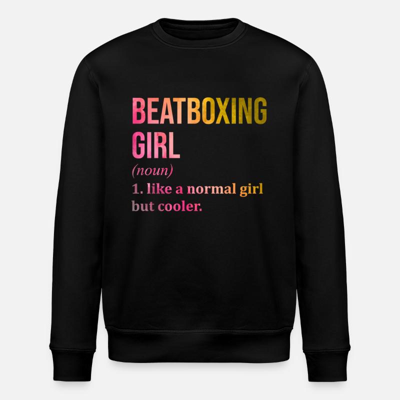 Beatbox (Englisch) - Stanley/Stella Unisex Bio-Sweatshirt ROLLER - Schwarz