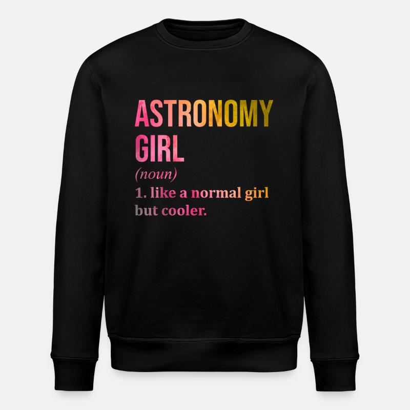 Astronomie - Stanley/Stella Unisex Bio-Sweatshirt ROLLER - Schwarz