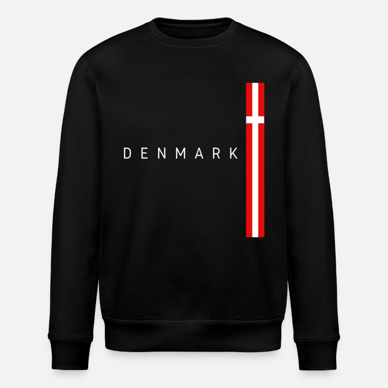 Drapeau du Danemark, fierté danoise - Sweat bio ROLLER Stanley/Stella Unisexe - noir