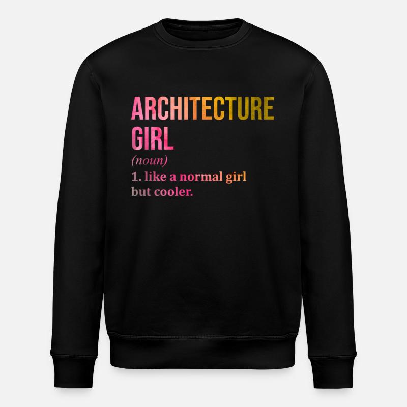 Architektur - Stanley/Stella Unisex Bio-Sweatshirt ROLLER - Schwarz