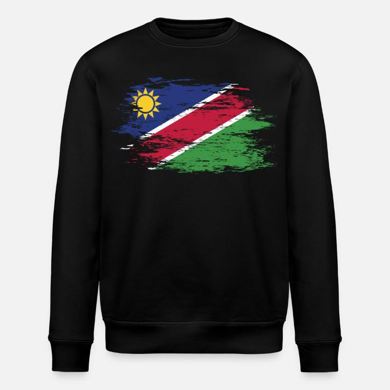 Drapeau de la Namibie utilisé - Sweat bio ROLLER Stanley/Stella Unisexe - noir