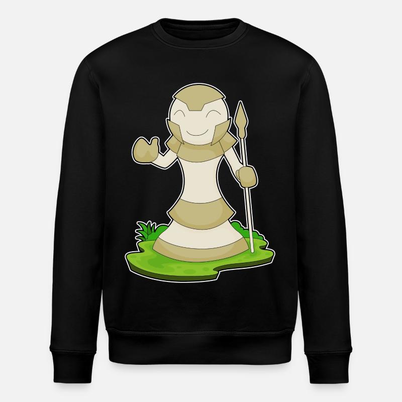 Schachfigur Bauer Schach - Stanley/Stella Unisex Bio-Sweatshirt ROLLER - Schwarz