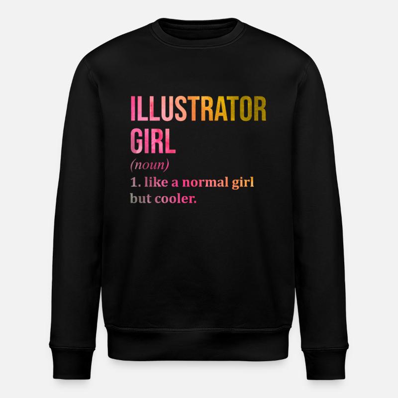 Illustrator - Stanley/Stella Unisex Bio-Sweatshirt ROLLER - Schwarz