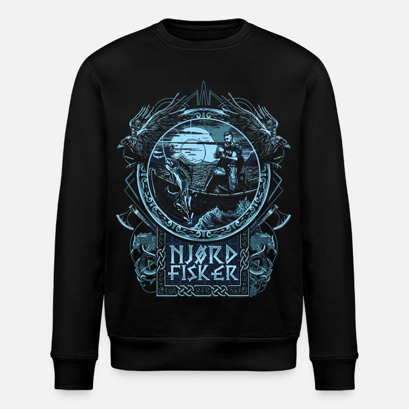 Njørd Fisker - Viking - Blue - Stanley/Stella Unisex Bio-Sweatshirt ROLLER - Schwarz