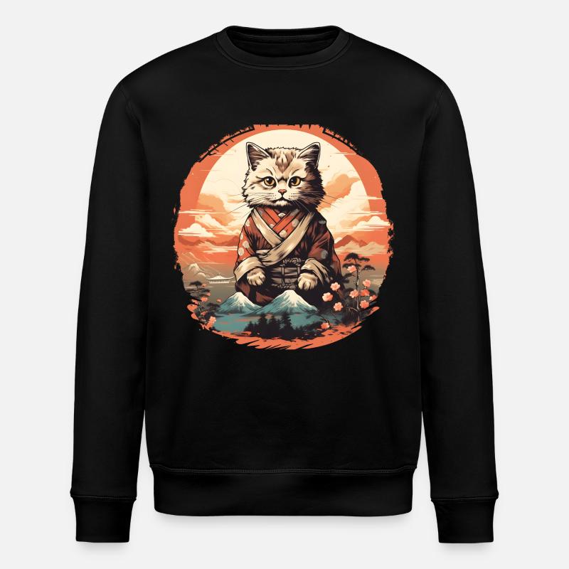 Art japonais des chats - Sweat bio ROLLER Stanley/Stella Unisexe - noir