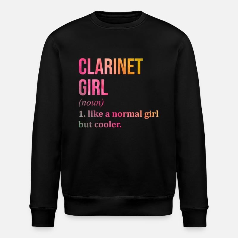 Clarinet - Stanley/Stella ROLLER Unisex Organic Sweatshirt - black