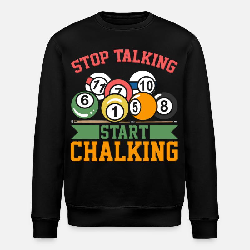 Billard Witz - Stanley/Stella Unisex Bio-Sweatshirt ROLLER - Schwarz