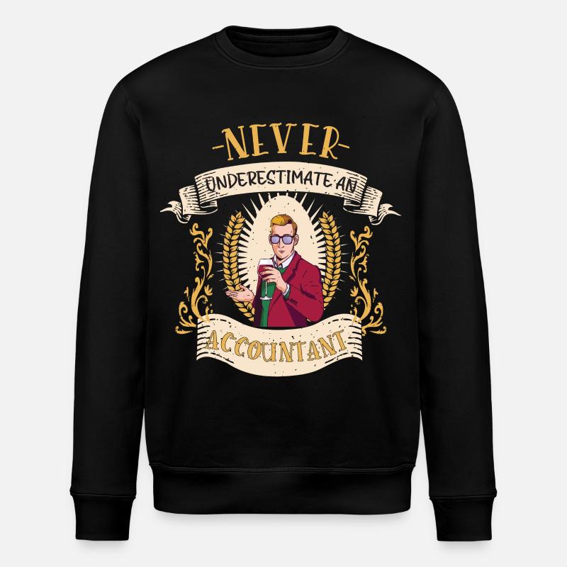 Cadeau drôle de comptabilité comptable - Sweat bio ROLLER Stanley/Stella Unisexe - noir