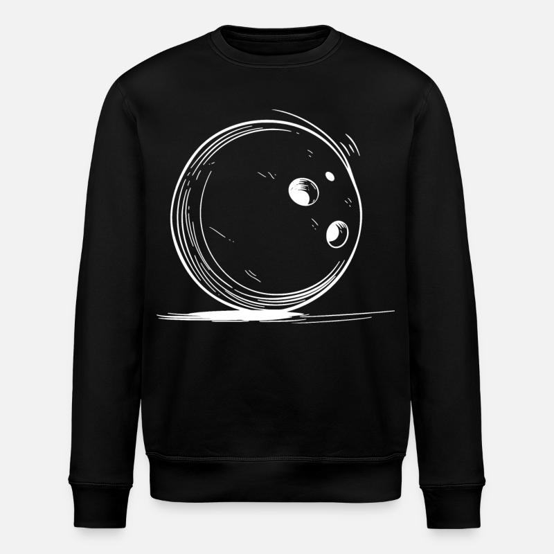 Dessin de bowling - Sweat bio ROLLER Stanley/Stella Unisexe - noir