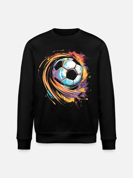 Fußball Streetart - Stanley/Stella Unisex Bio-Sweatshirt ROLLER - Schwarz