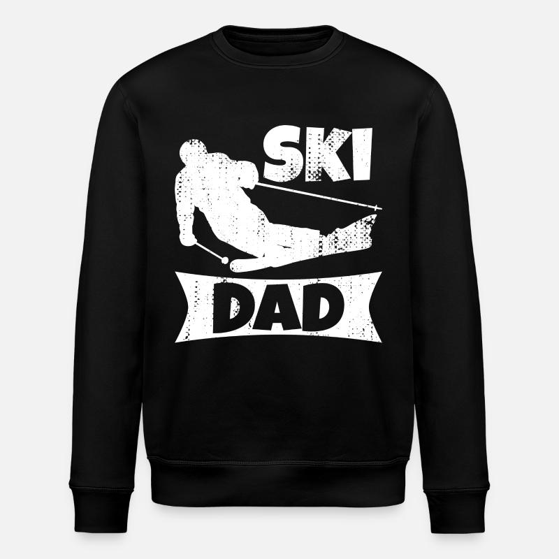 Skier Father - Stanley/Stella ROLLER Unisex Organic Sweatshirt - black