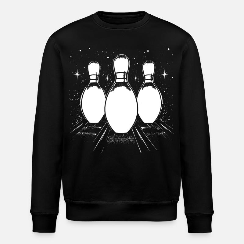 Bowling Drawing - Stanley/Stella ROLLER Unisex Organic Sweatshirt - black