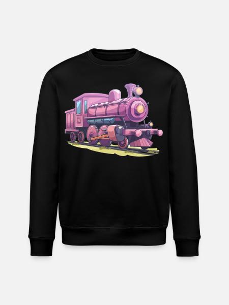 Locomotive Comic Look - Stanley/Stella ROLLER Unisex Organic Sweatshirt - black