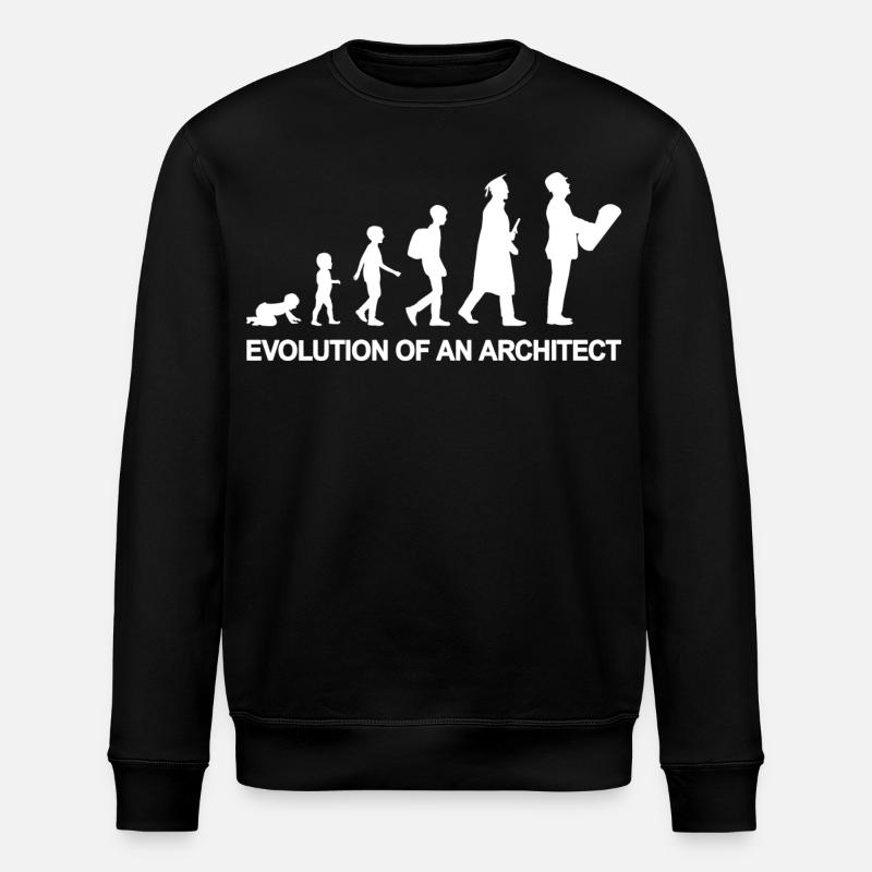 Vom Kind zum Architekten - Stanley/Stella Unisex Bio-Sweatshirt ROLLER - Schwarz