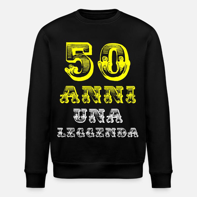 T-shirt 50 ans - Sweat bio ROLLER Stanley/Stella Unisexe - noir