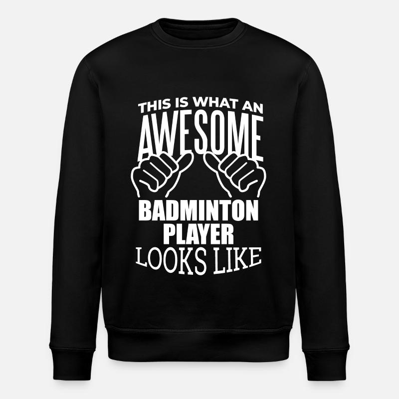 Badminton - Stanley/Stella ROLLER Unisex Organic Sweatshirt - black